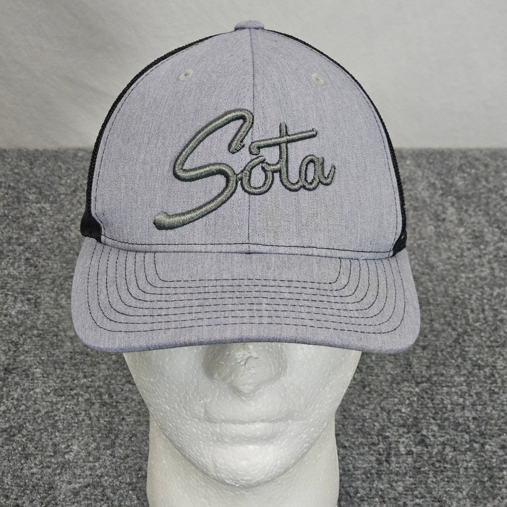 Sota‎ Trucker Hat Minnesota Black Gray Cap Snapback Midwest Tourism Minimalist